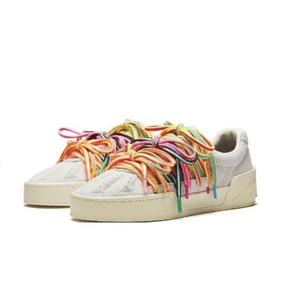 Anta Stile Kyrie Bianco Puro Edizione Originale Antiscivolo Durevole Tendenza Moda Multi Laccio Basse Scarpe da Skateboard Sneakers Donna 122541810S-1