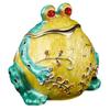 Inlaid Rhinestones Animal Figurine Trinket Box Hinged Jewelry Box  Home Desktop Decoration