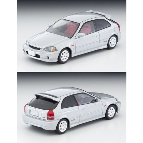 Tomytec Tomica Limited Vintage Neo 1/64 Scale LV-N165d Honda Civic Type R Silver 1999 Model (Finished Product)
