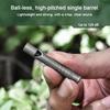 Outdoor Mini EDC Whistle Necklace Ultralight Single Tube Referee Whistle High Decibel Survival Whistles for Hiking Camping Trip