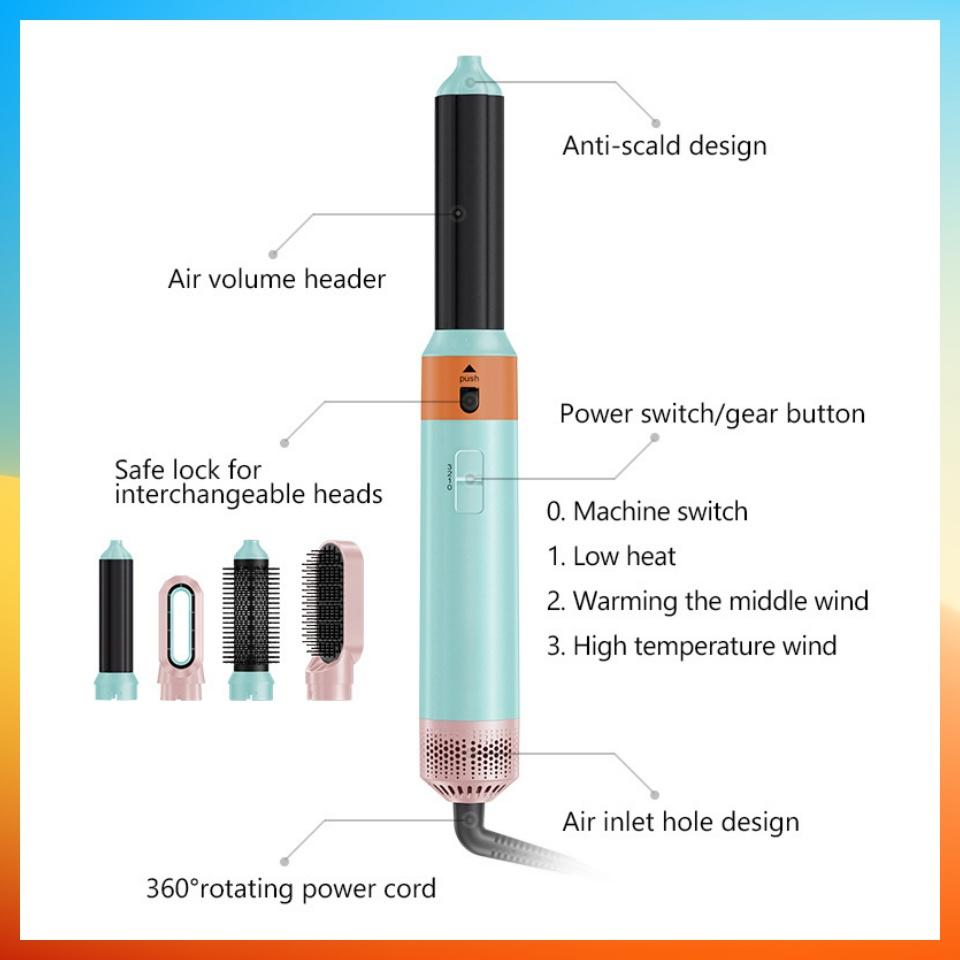 5 in 1 Professioneller Hot Airwrap Styler HD005