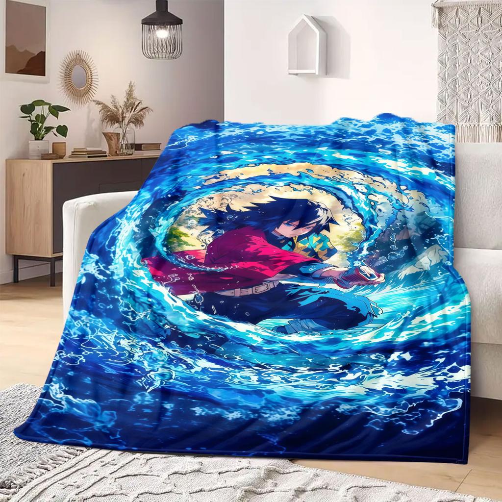 Demon anime Flannel Blanket Warm,Comfortable,Suitable for Bedrooms,Sofas,Beds,Chairs,Picnics,Travel