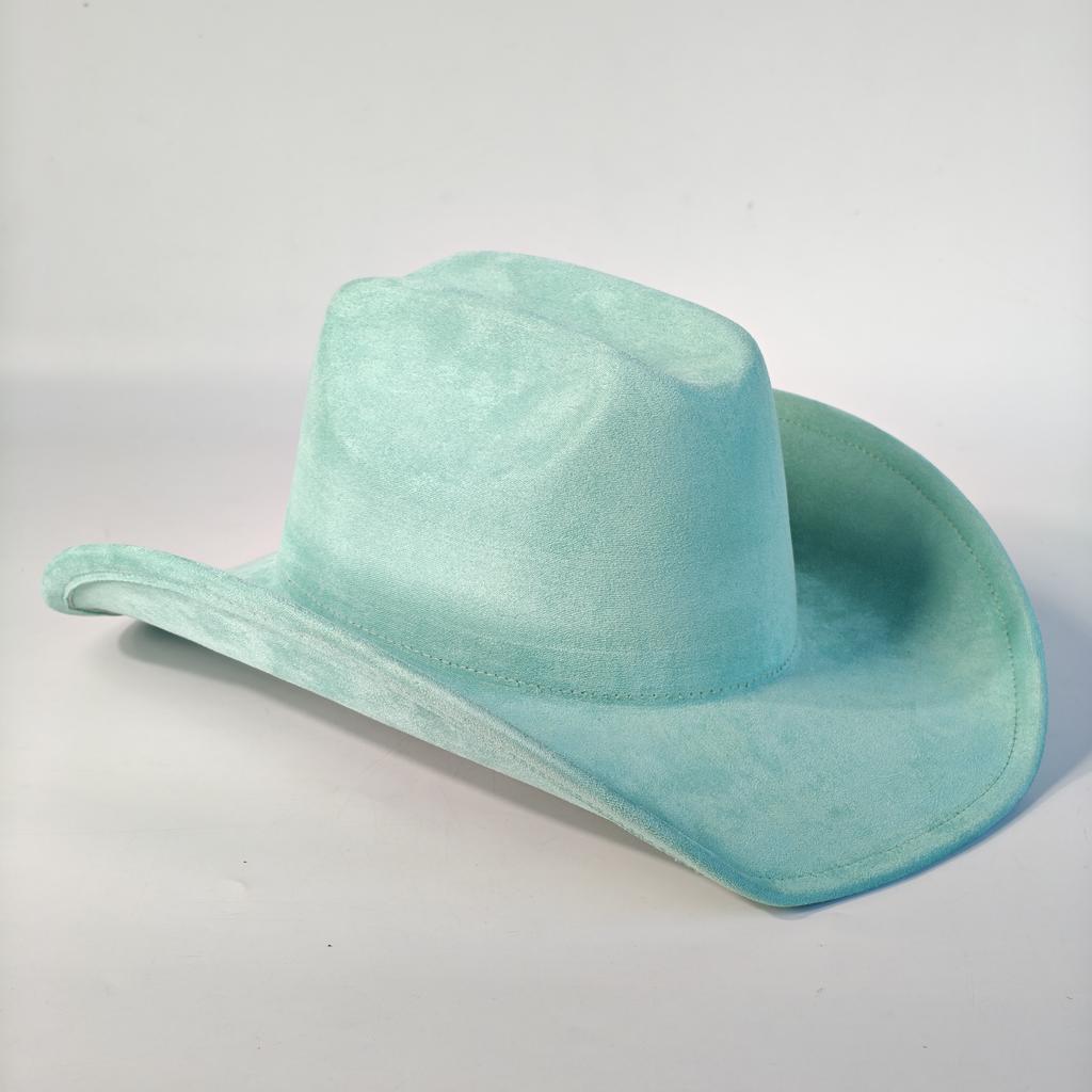 Winter Cowgirl Cowboy Vegan Suede Hat Felt Fedora Hat for Women Men Classic Fashionable All-match Hat sombrero vaquero
