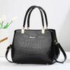 New Trendy Simple Crocodile Pattern Women Handbag Elegant All-match Portable Shoulder Crossbody Daily Handbag