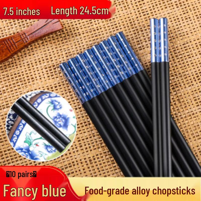 Melamine Anti-slip Alloy Chopsticks