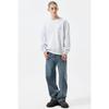 Customellow Grey Graphic Sweatshirt Cwtas25116gyx