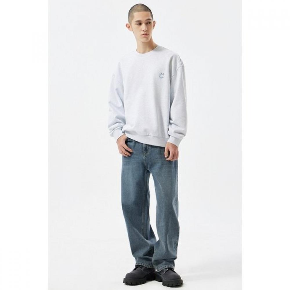 Customellow Grey Graphic Sweatshirt Cwtas25116gyx