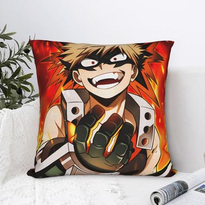 Anime K-Katsuki B-Bakugo Pillowcases  Vintage Pillow Case For Living Room Chair Soft Pillow Cover