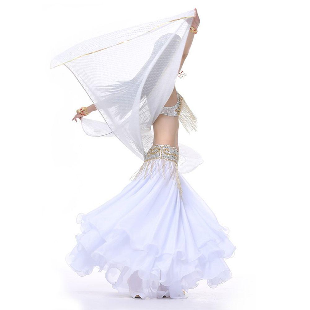 Sequins Latin Belly Dance Shawls Long Performance Shawl Fashion Dance Costumes Accessories  Dance