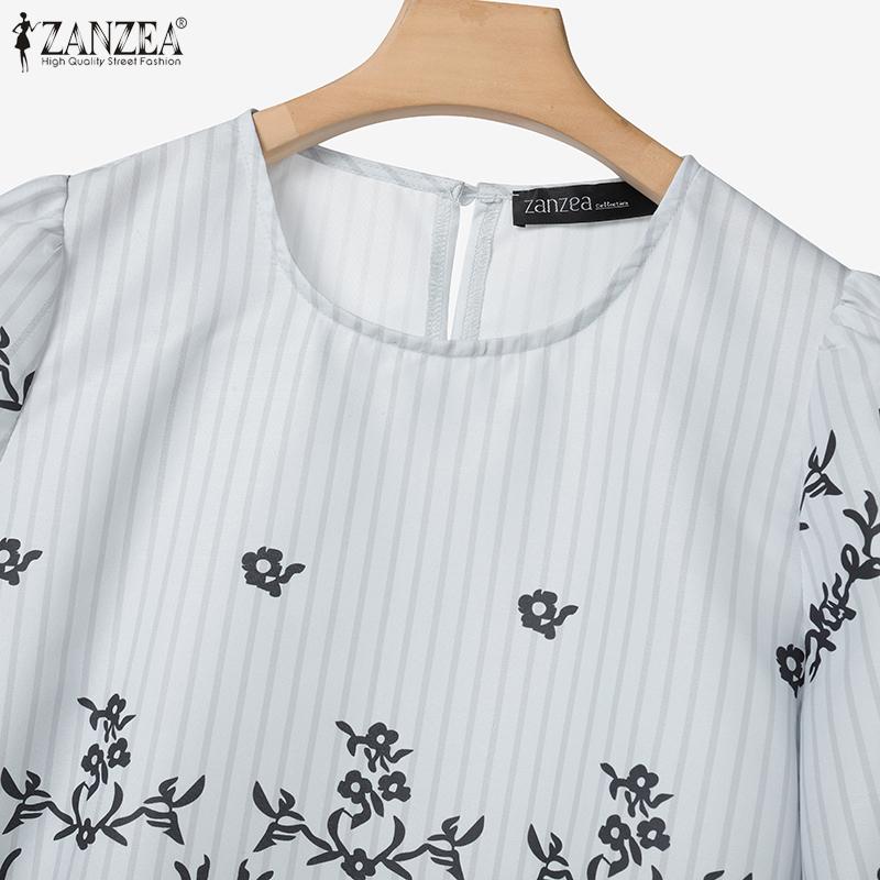 ZANZEA Women Short Sleeve Blouse and Skirts Summer Two Piece Suit Sets