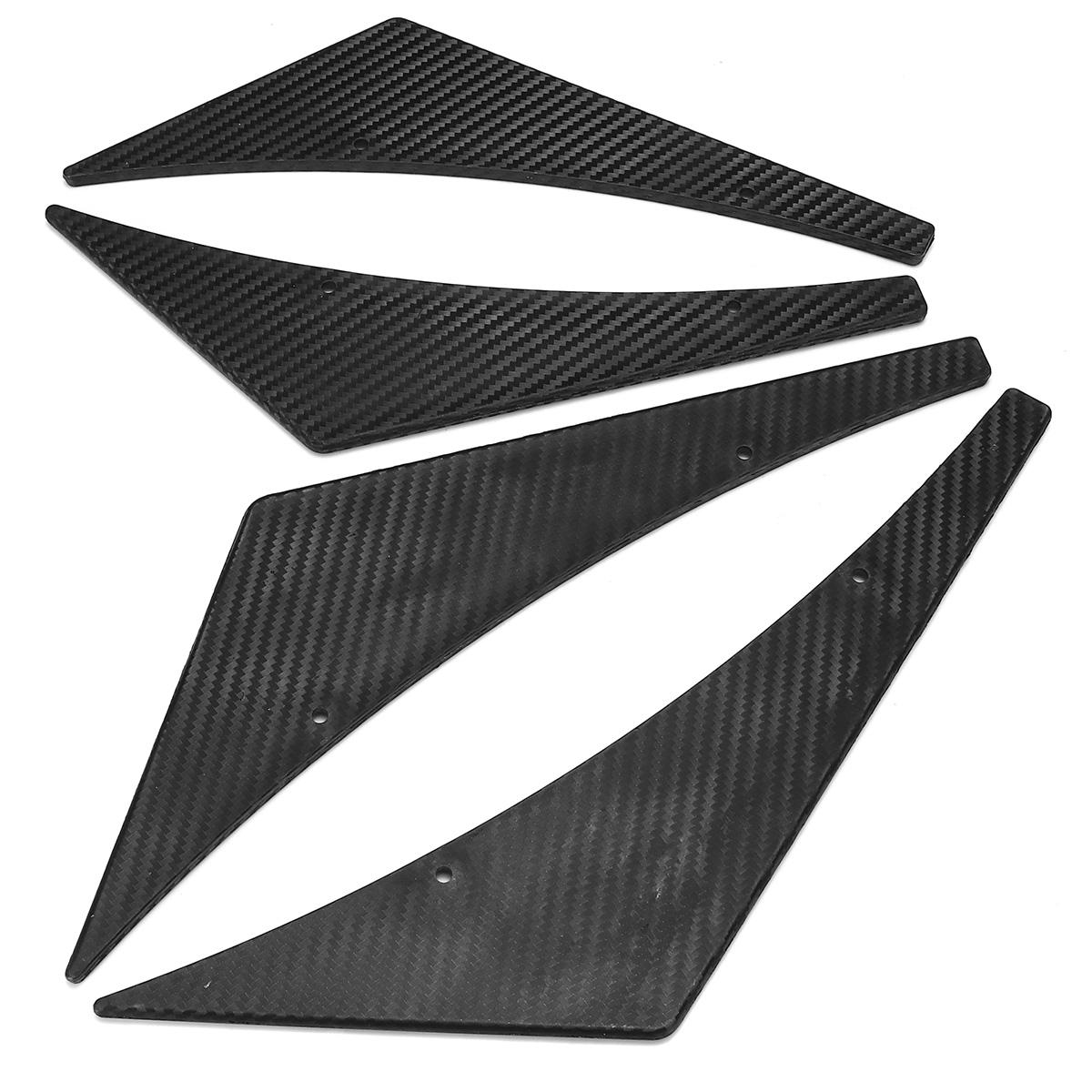 

4 шт. универсальные наклейки для стайлинга автомобиля из углеродного волокна, подходят для передней части Bulper Lip, диффузора, сплиттера, плавников, спойлера для кузова, канардов, подбородка