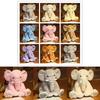 Elephant Plush Toy Stuffed Animal With Soft Pp Cotton Filling For Kids Nursery Decor
