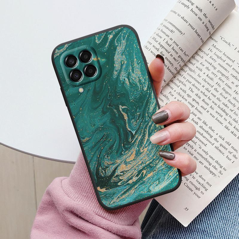 Case For Samsung Galaxy M33 M53 5G Phone Cover Vintage Marble Watercolor Painting Silicone tpu Funda For Samsung M55 M54 M34 M13