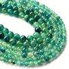 Natural Green Dragon Agates Round Loose Spacer Beads for Jewelry Making DIY Bracelet Necklace Accessories 4 6 8 10MM