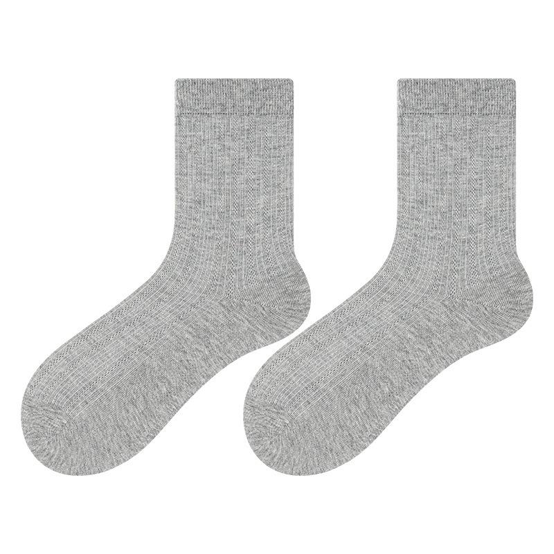 Women's Summer Thin Boneless Mid-calf Socks, Mesh Breathable Cotton Socks, Sweat-absorbing, Deodorizing, Antibacterial Pile Socks