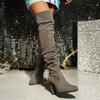 Fashion Over-the-knee Boots Women's 2025 Fall/Winter New Pointed Toe Stiletto Heel Stretch All-match Tall Boots