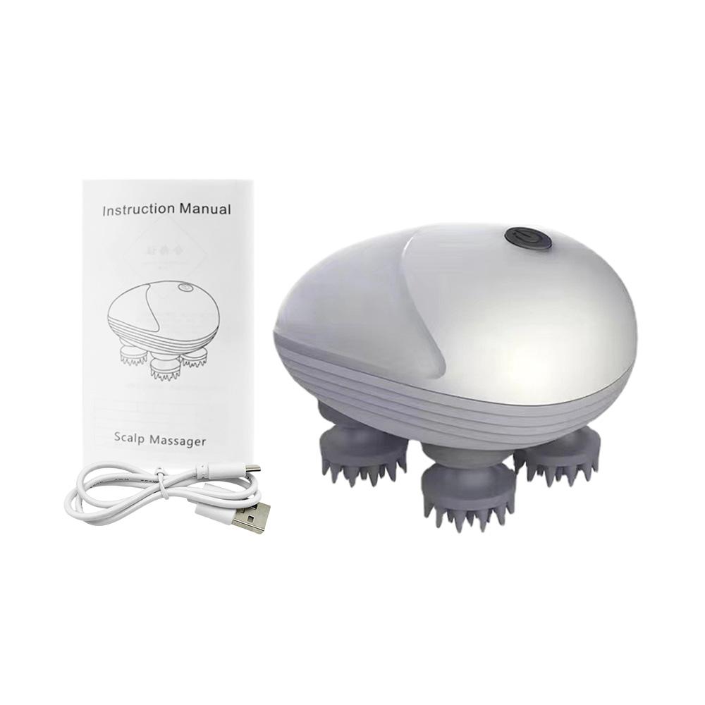 Electric Scalp Head Massager Kneading Vibrating Device Health Care Shoulder Neck Leg Arm Deep Tissue Massage Cat Pet Massager