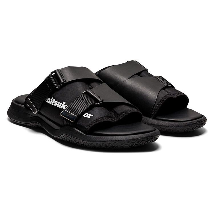 ONITSUKA TIGER Ohbori Slider 2.0 Comfortable Casual Non-Slip Slide Sandals Unisex Sandals Black 1183B499-001