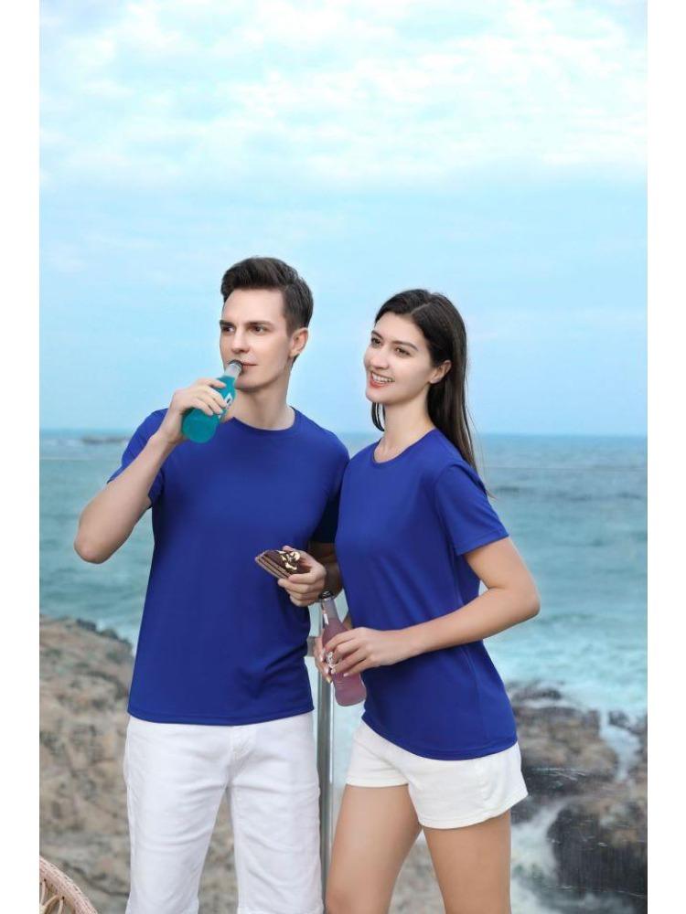 Minimalist Breathable Unisex Tee Solid Color Unisex T-shirt for Women and Men Summer Crew Neck Lightweight Tops YG-002