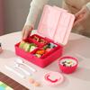 Children’s Building Blocks Bento Lunch Box — Portable, Sealed, with Movable Compartments for Fresh Fruit and Snacks