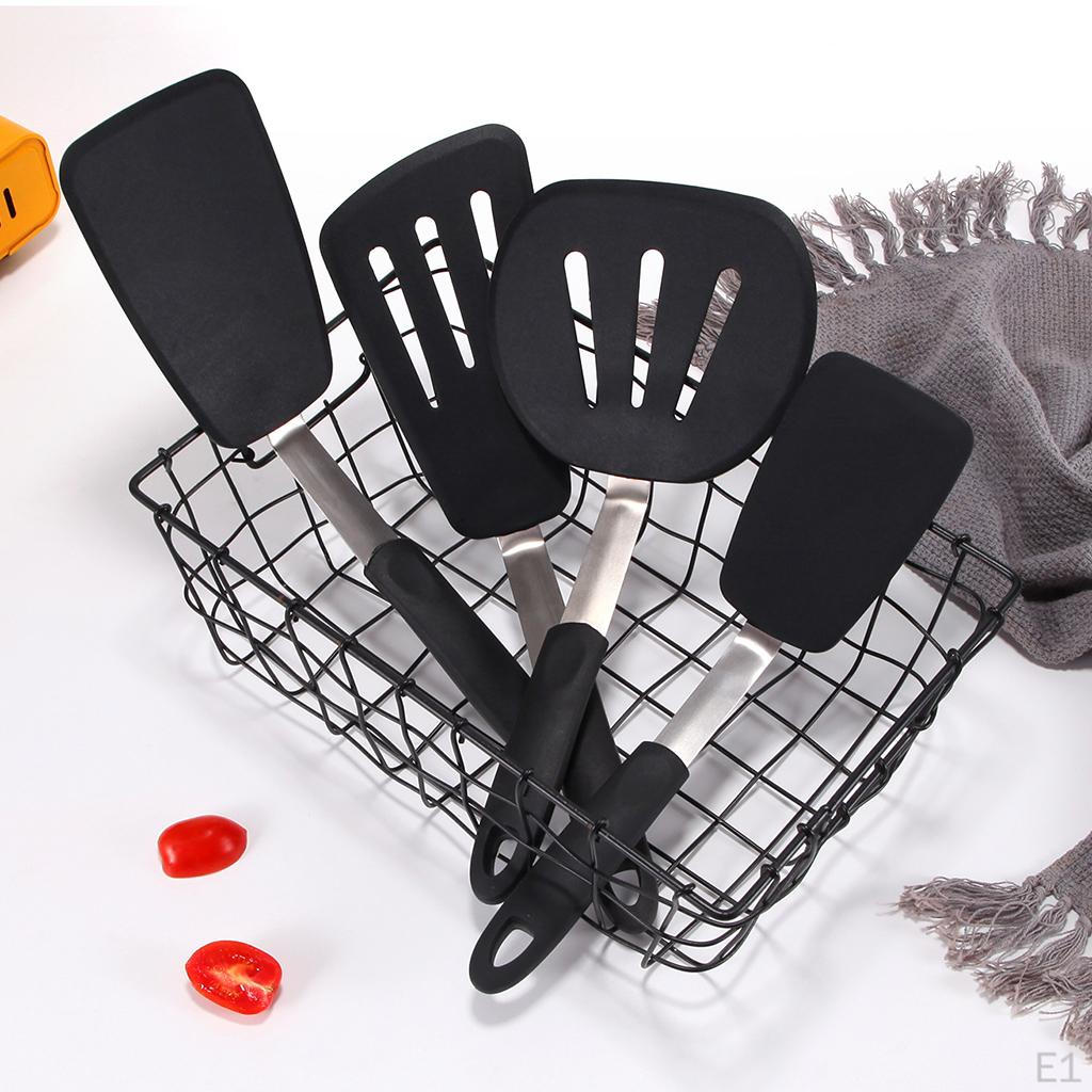 4 Pieces Resistant Silicone Cookware Slotted S Utensils