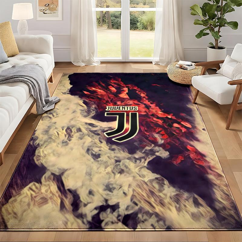 Juventus FC Carpet Door Mat for Living Room or Bedroom Protective Mat Under Chair Office Decoration Christmas Gift Birthday Present