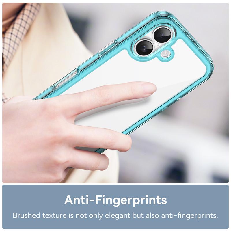 For iPhone 17 Case iPhone 17 Cover TPU Border Acrylic Backplane Bumper Protective Phone Cases For iPhone 17 Pro Max Air Funda