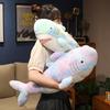 Jucărie de pluș Rechin de desene animate Animal marin moale umplut Pernă de dormit Cadouri de ziua de naștere pentru copii Decorare canapea pat Păpușă pernă drăguță