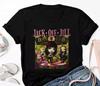Clear Hearts Grey Flowers Jack Off Jill T-Shirt Size S-4XL Unisex T-Shirt