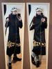 Anime One Piece Pirát Trafalgar D. Cosplay kostým Zákon o vodě Černý plášť Klobouk Kalhoty Dlouhá bunda do větru Párty Karneval Pánský oblek