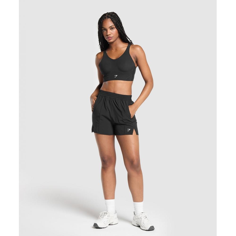 Gymshark Pintuck Shorts Black B8a6m Bb2j