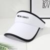 Hat female summer empty top hat sun protection sunshade UV protection letter sports running outdoor beach showing small face