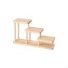 Wooden Display Stand, Tiered Organizer Shelf, Countertop Dessert Riser, Multipurpose Storage for