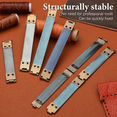 Lotto da 10 Pezzi Telaio Interno Flessibile in Metallo per Portamonete Chiusura a Bacio Automatico Accessori Borsa Fai da Te 8-12cm Clip Metallo Flessibile per Portamonete