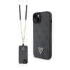 Guess Borsa a Tracolla 4G con Logo Metallico - Custodia per iPhone 15 (Czarny)
