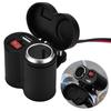 12 24V Motorcycle Waterproof Cigarette Lighter Socket USB Charger for Phone