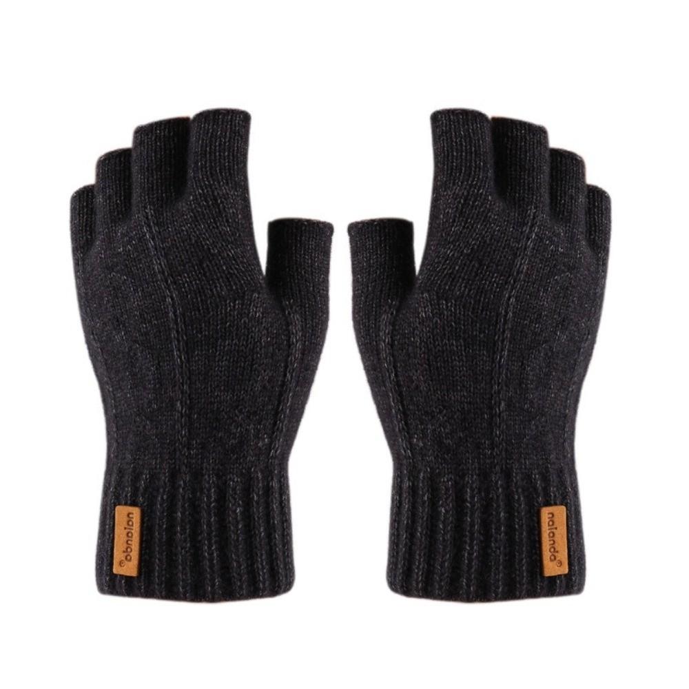 Winter Warm Fingerless Gloves Thicken Touchscreen Gloves New Knitted Gloves  For Men Women Gifts
