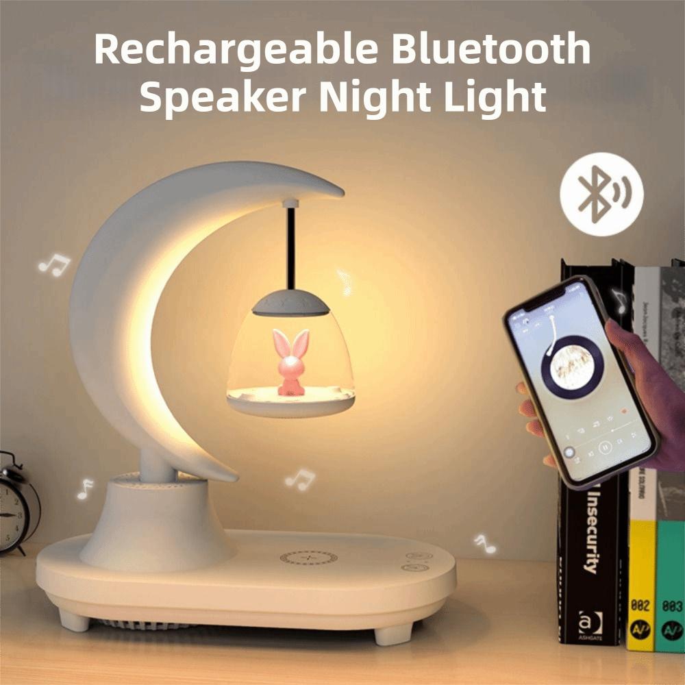 LED Light Music Night Light Bedside Use Ambient Light Bluetooth Night Light Children Gits Dimmer Function Wireless Charging Lamp