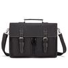 Vintage Handmade Crazy Horse Leather Handbag Large Capacity Briefcase For Men 15" Laptop Bag Work Business Bag