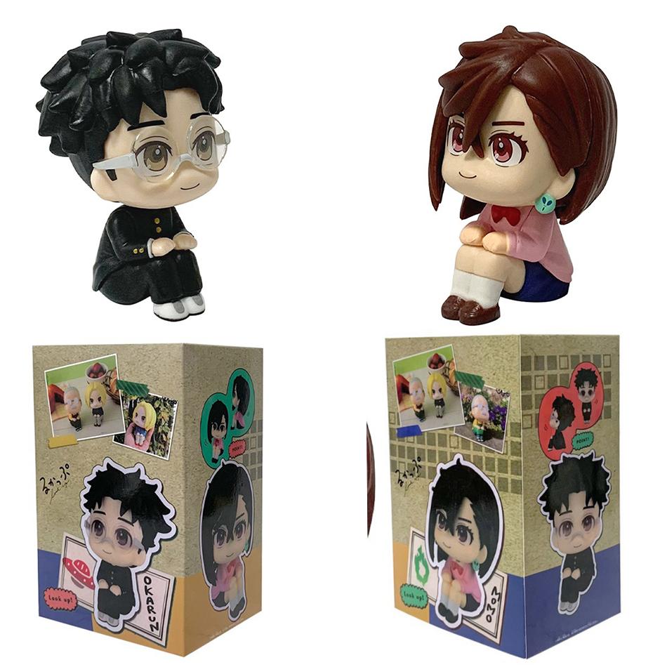 9Cm -Anime Figurine Highway Granny Ayase Momo Okarun Cute Q Edition Action Figurine Model Statue Car Decoration Doll Plaything Fans Gifts