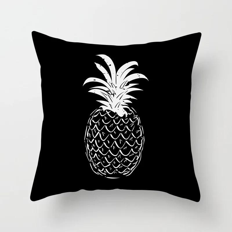 Simple Black and White Pattern Pillowcase Office Living Room Car Ornaments Home Pillowcase