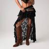 Sommer Europäischer und Amerikanischer Sexy Spitzenrock Cowgirl-Stil Unregelmäßiges Design Damenrock