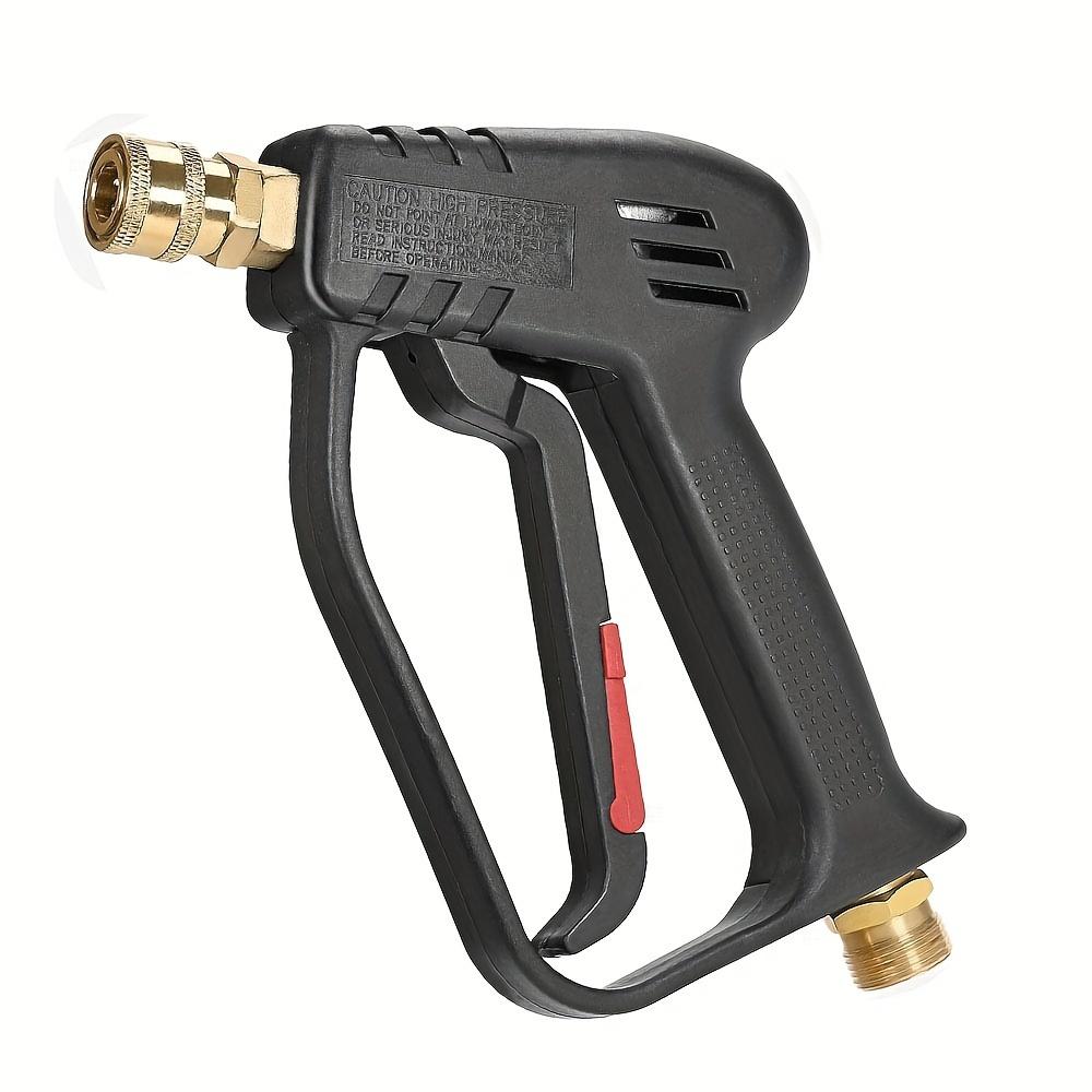 4000PSI High Pressure Washer Gun with 5 Color Nozzles, 1/4" Quick Connect, M22-14 Manual Power for Car & Garden Cleaning
