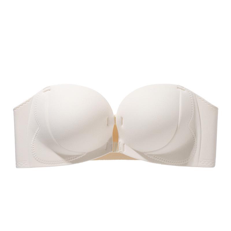 Strapless Non-Slip Push-Up Bandeau for Small Chest - Extra Thick Half Cup Sexy Bra