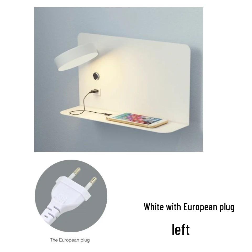 Lux Minimalist USB Touch LED Wall Lamp, Three-Color Dimmable, 12W, Bedroom Bedside Reading Light