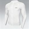 Mens Zipper Rash Guard Wetsuit Set Snorkeling Surfing Swimming UV Protection Long Sleeve Separated Suit