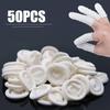 11-111pc Rubber Finger Protector Covers Fingertips Protector Gloves Disposable Latex Finger Cot Electronics Pottery Protect Tool