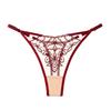 French Celebrity Heavy Industry Embroidery Sexy Panties Women's Delicate Mesh Comfortable Cotton Crotch Hollow Temptation Thong Large Size