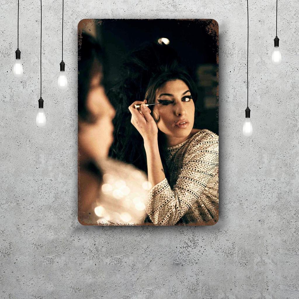 Amy whinehouse Klassiek Poster Roestig Metalen Plaat Retro Decoratief Bord Bar Man Cave Garage Club Metalen Bord Wanddecoratie