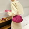 Summer Woven Shell Crossbody Bag With Chain Strap For Daily Fashion